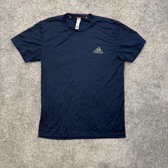 Adidas Shirt Mens Medium Climalite Athletic Tee Lightweight Performance Workout - Picture 1 of 9